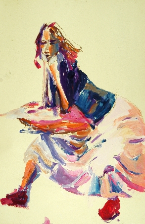 Acrylic Sketch on paper